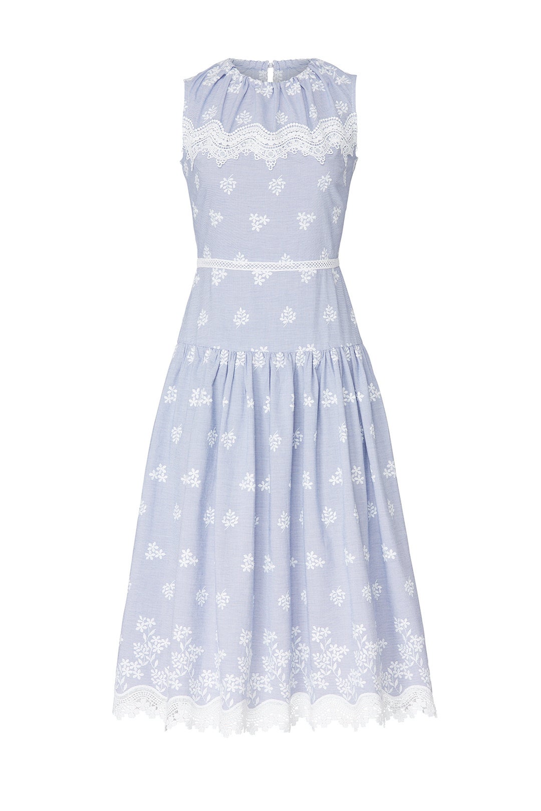 Lace Hem Midi Dress by ML Monique Lhuillier 3