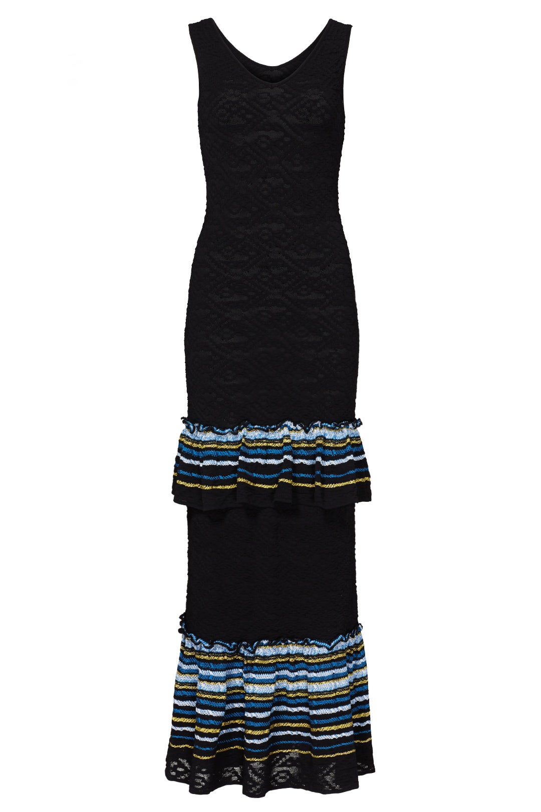Navy Ruffle Knit Dress by Peter Pilotto