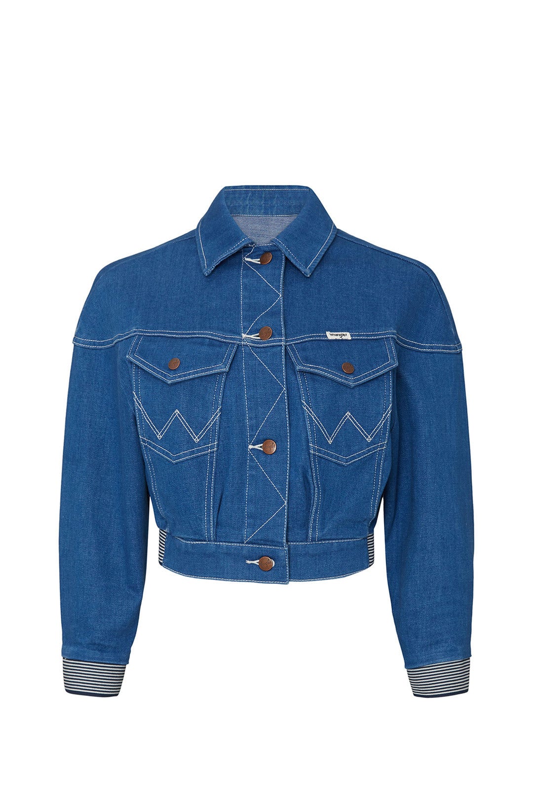 Denim Crop Sport Jacket by WRANGLER 4