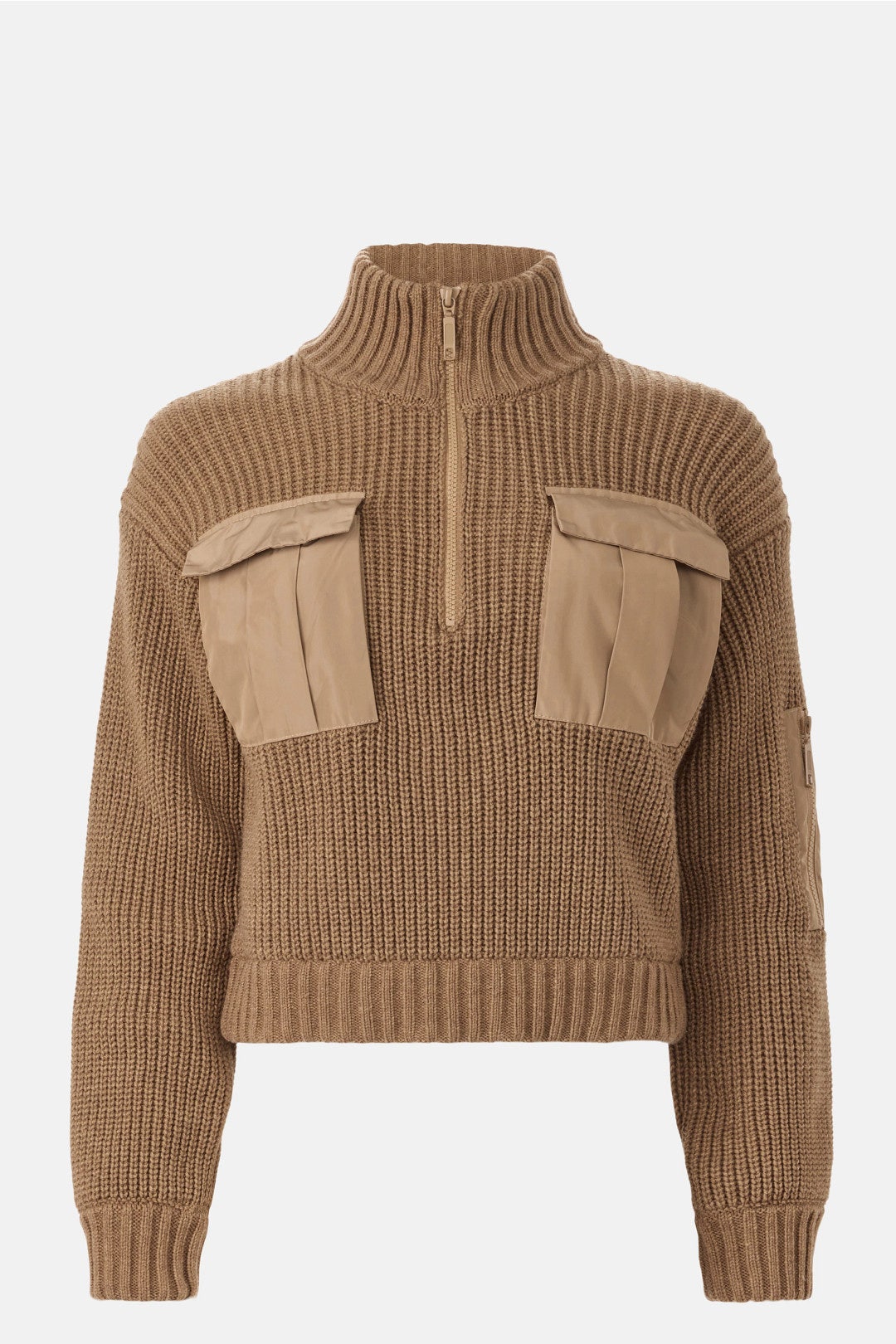 Clyde Patch Detail Quarter Zip Sweater by Baum und Pferdgarten 3