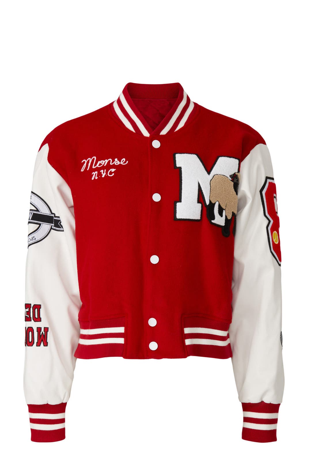 Cropped Letterman Jacket by Monse | Rent the Runway Cropped Letterman Jacket by Monse | Rent the Runway