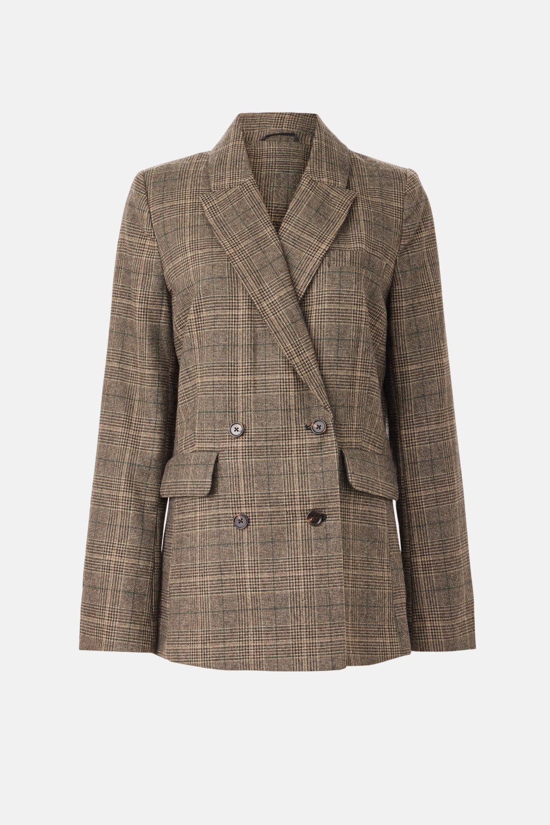 Brown Plaid Winston Blazer by Reformation 4