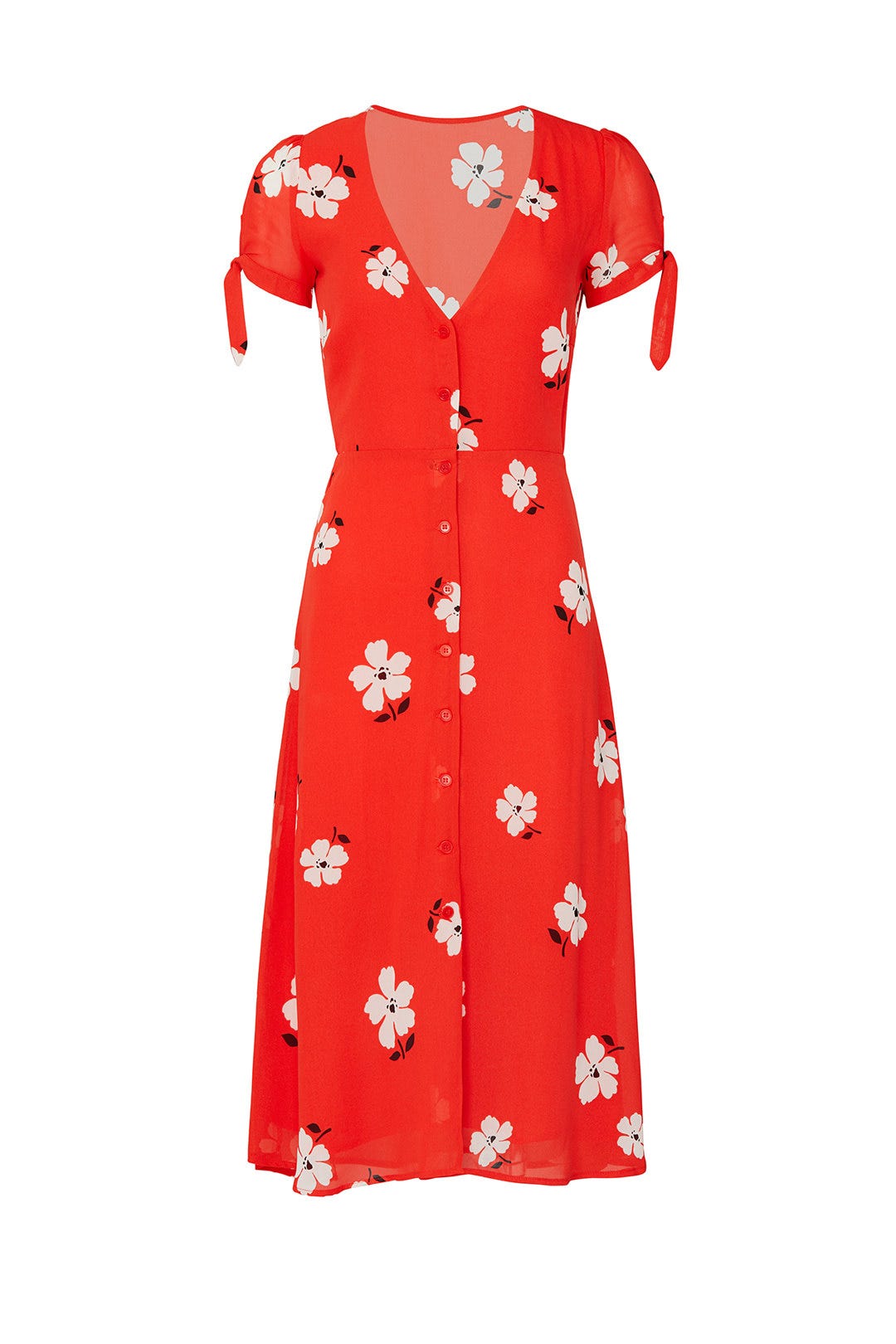 Red Rosalinda Dress by Reformation 3