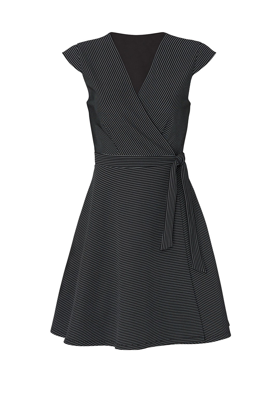 Striped V-Neck Wrap Dress by Slate & Willow