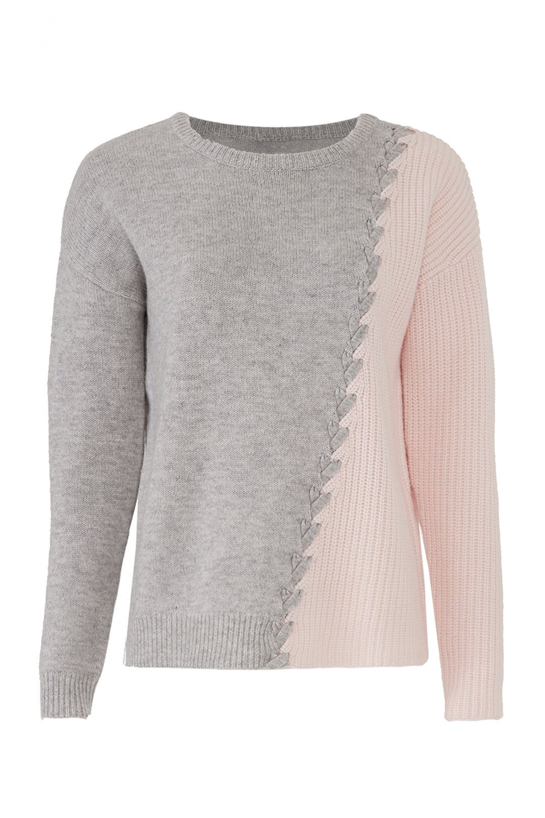 Grey And Pink Dante Sweater by Tabula Rasa 3