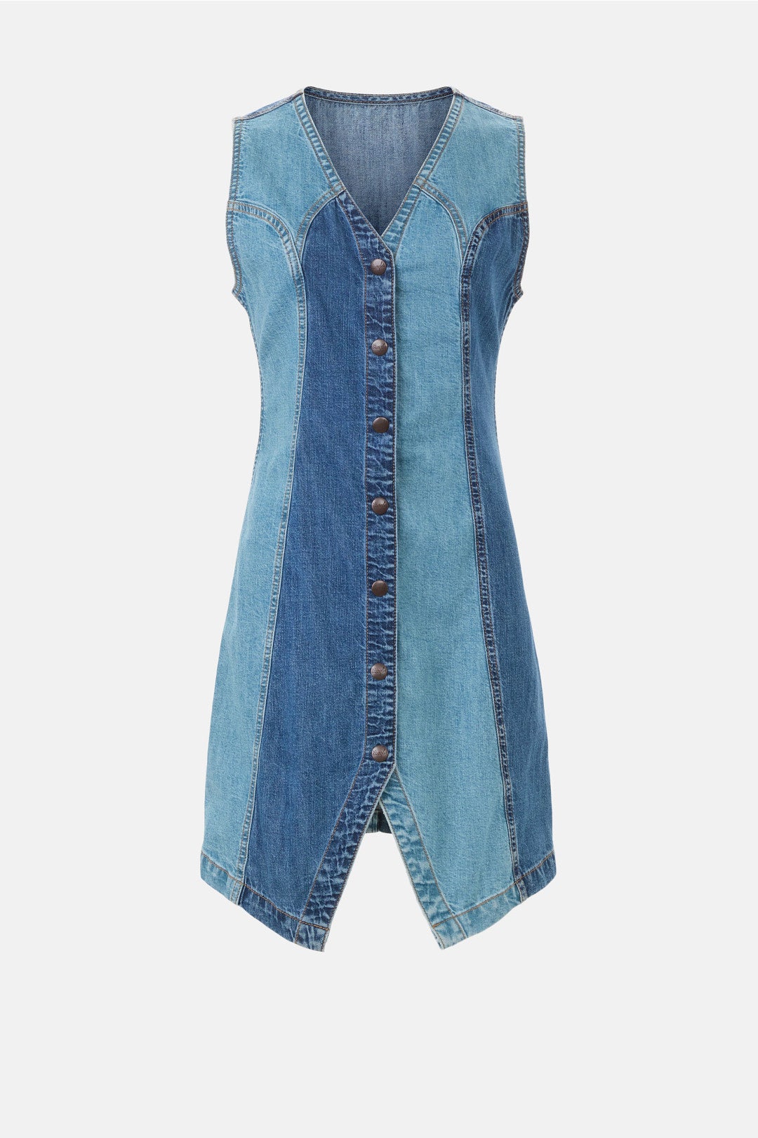 Patchwork Vest Dress by WRANGLER 4