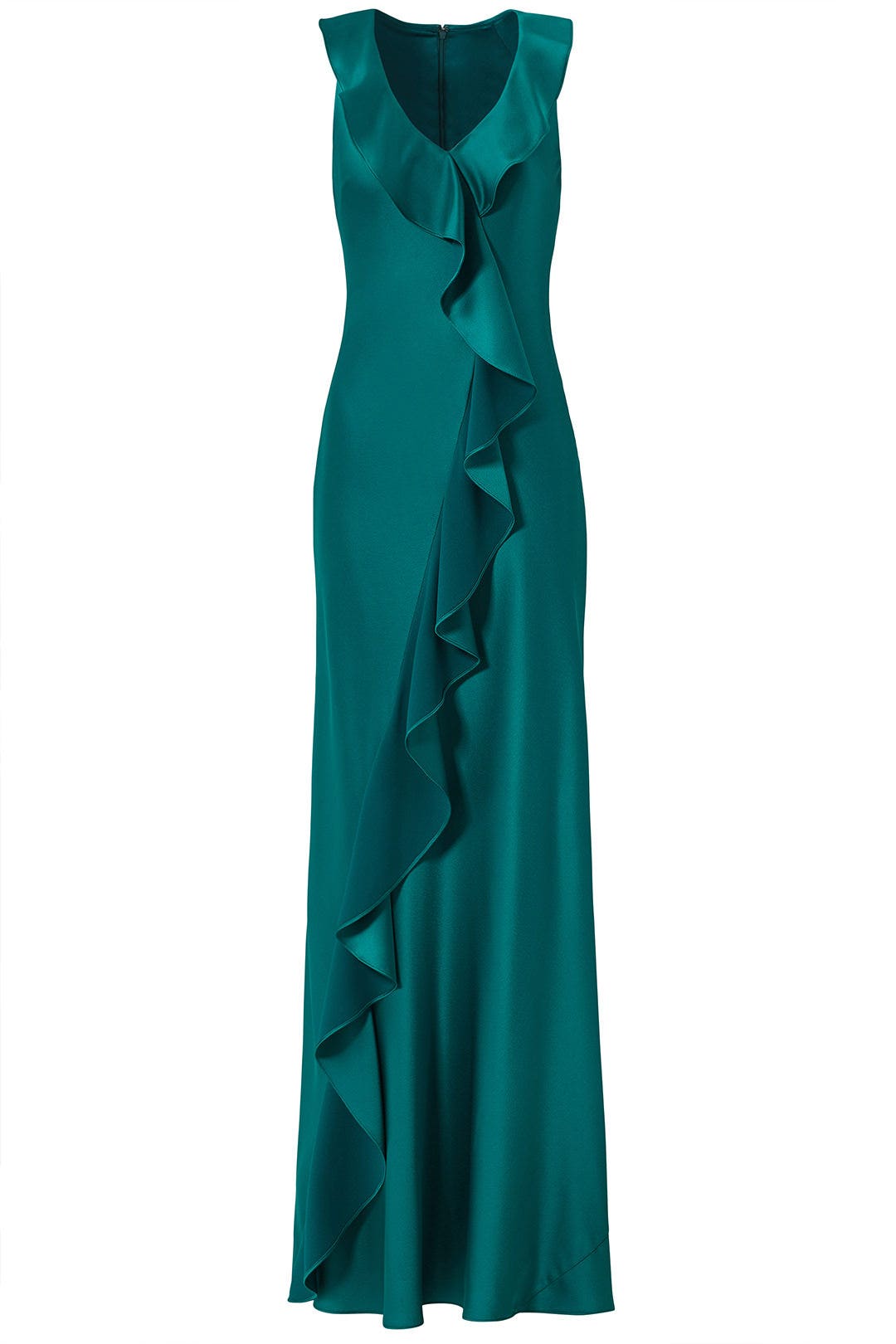 Forest Ruffle Gown by Aidan Mattox 3