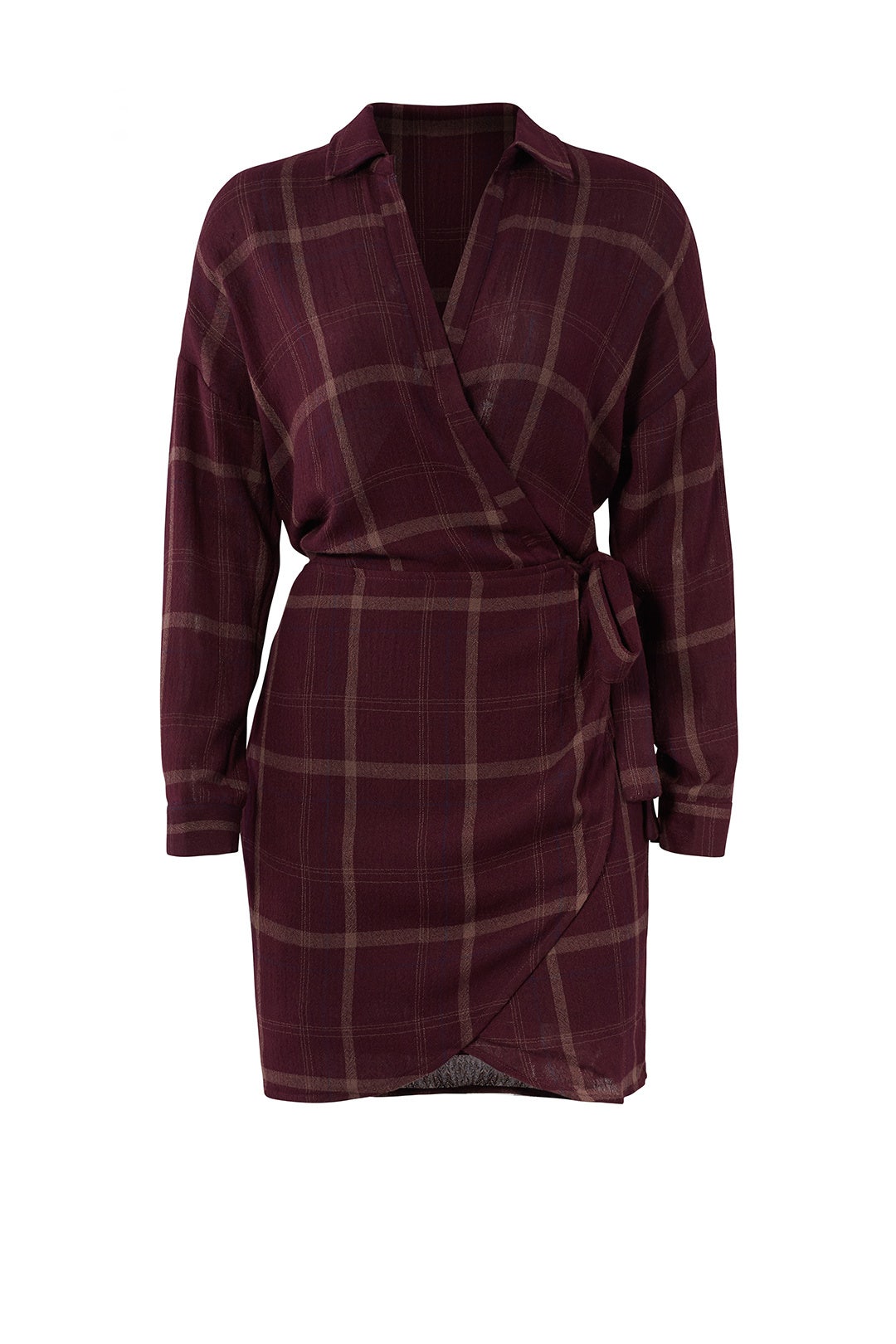 Rue Plaid Wrap Dress by ASTR the Label 3