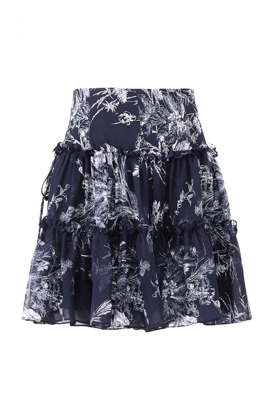 Inky Floral Mirabelle Skirt by Cinq à Sept 3