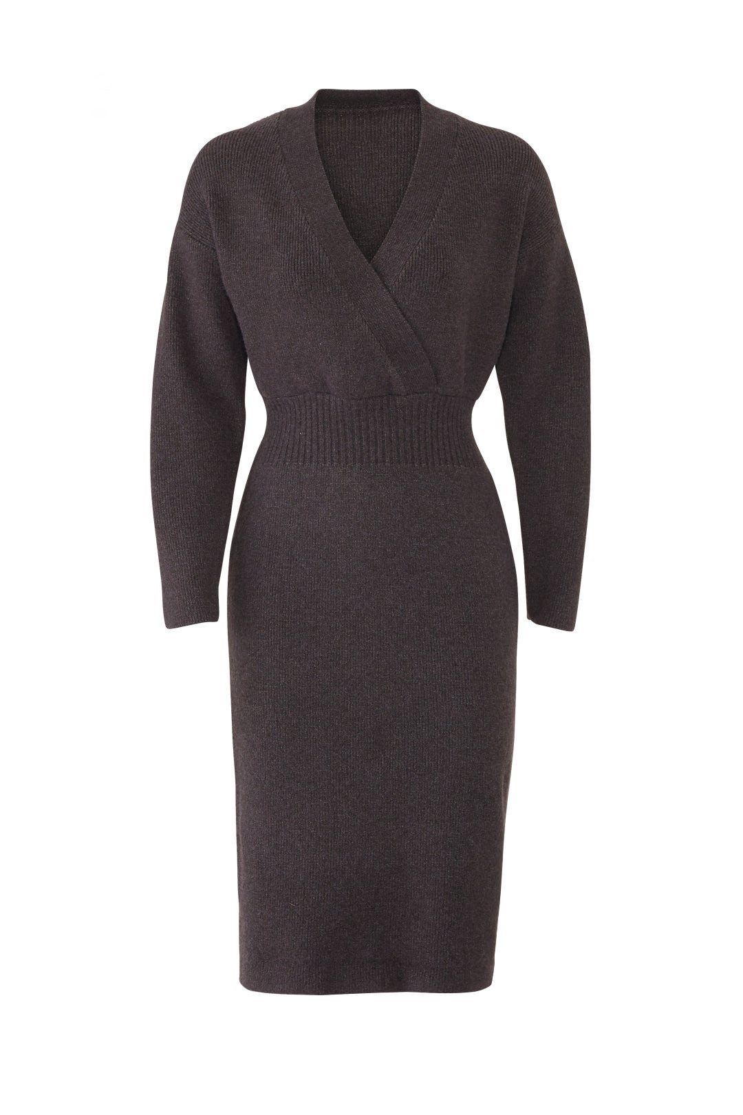 Faux Wrap Sweater Dress by Moon River 3