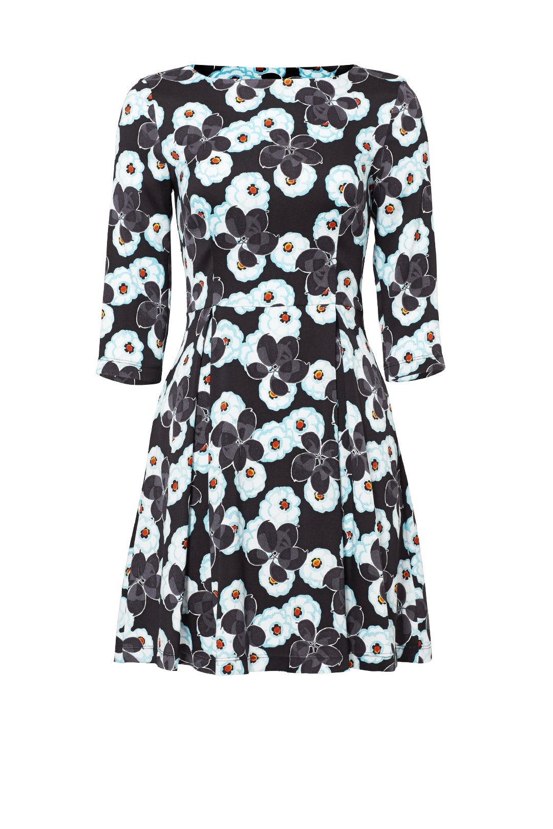 Blue Poppy Print Dress by Suno 3