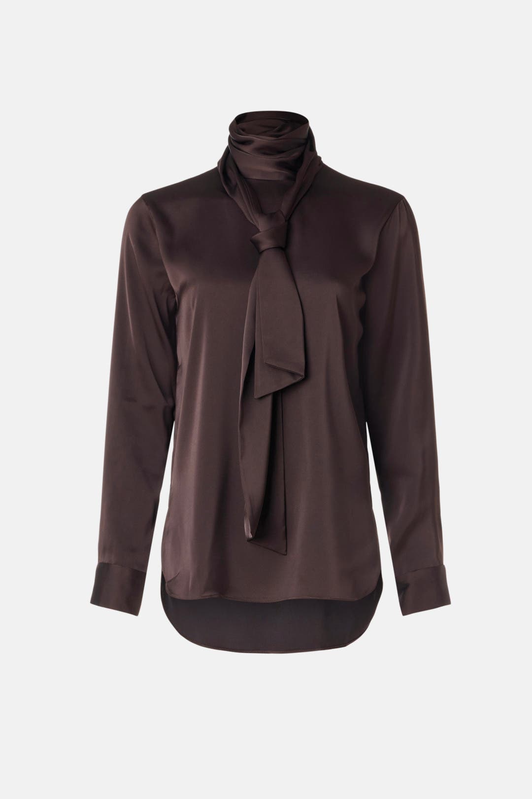 Satin Tie Neck Blouse by Adam Lippes x RTR | Rent the Runway
