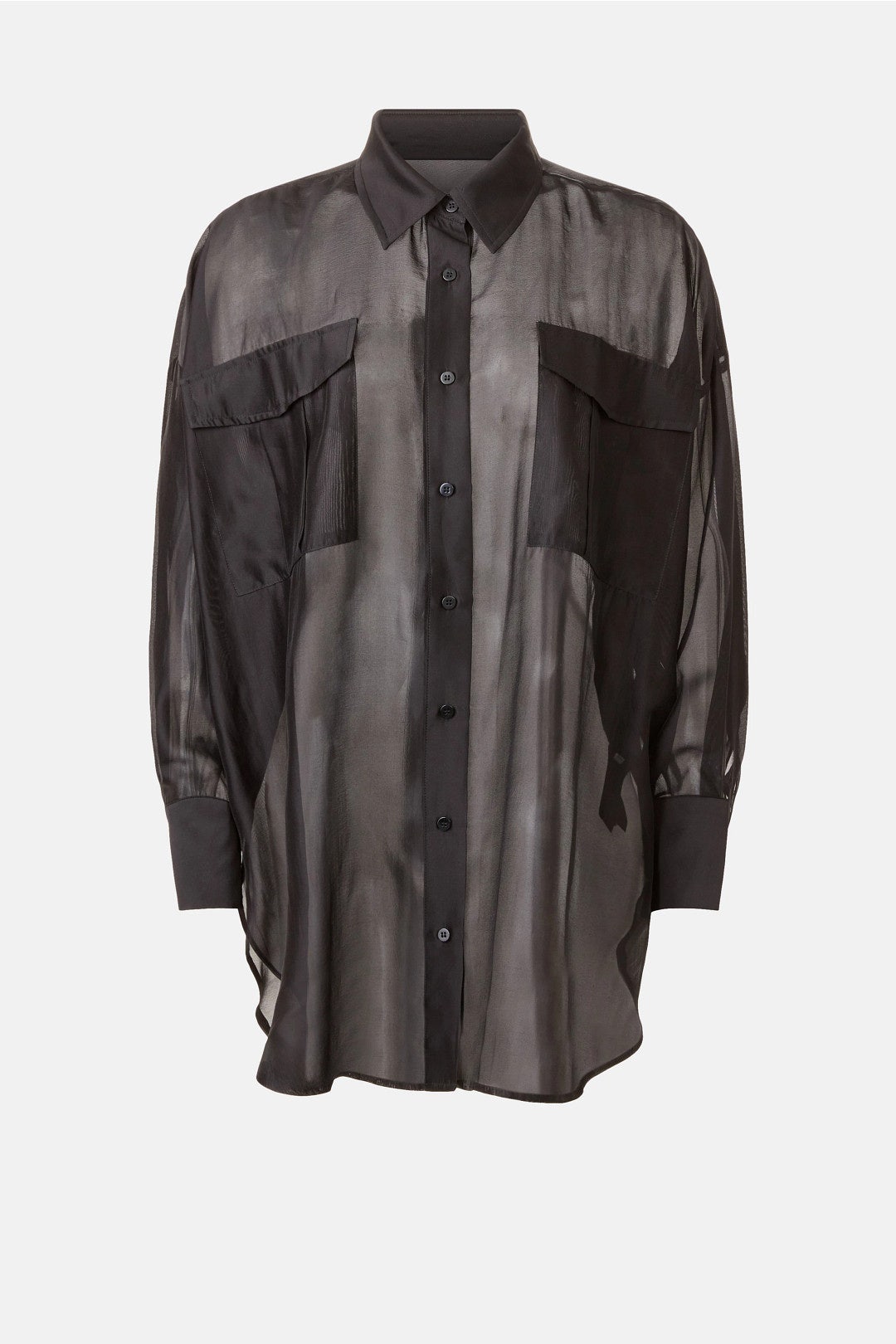 Hailey Sheer Button Down Shirt by Love Stories 4