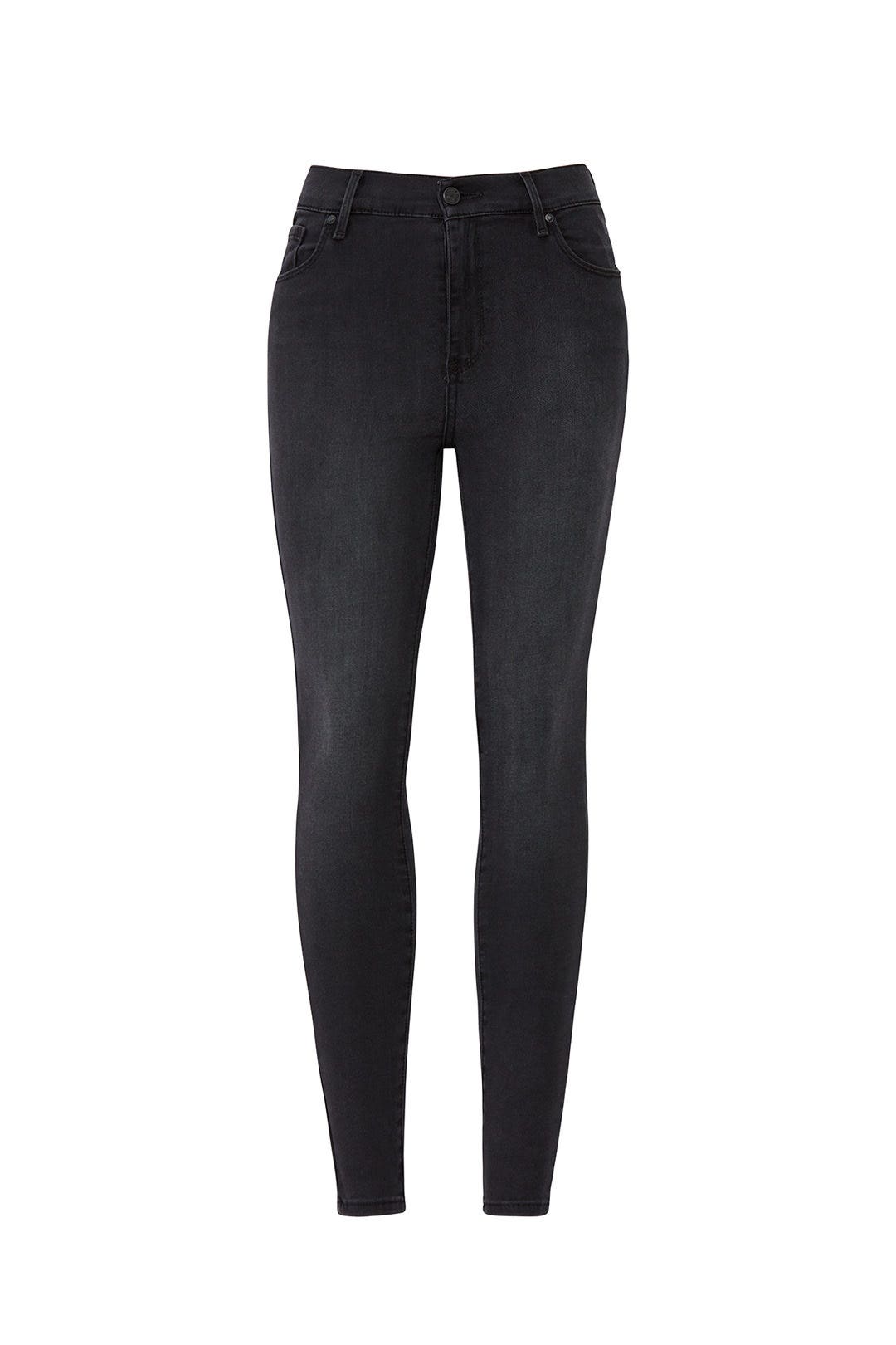 Grey High Rise Skinny Jeans by Mott & Bow 3