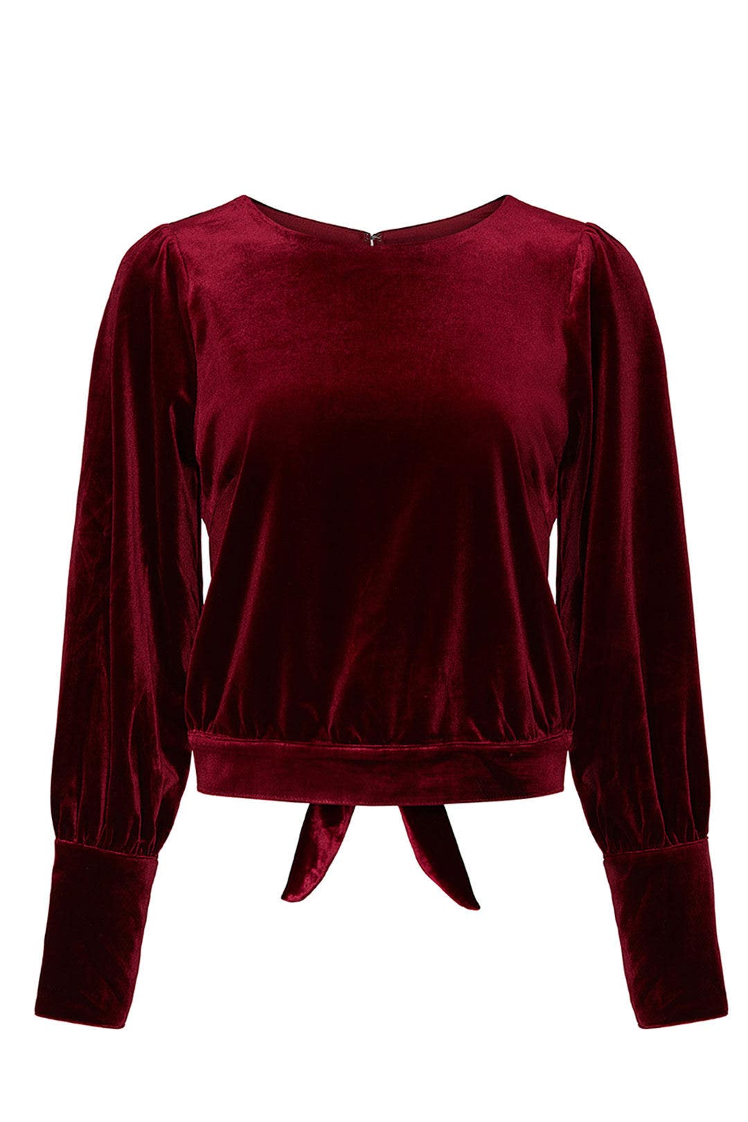 Red Stella Velvet Blouse by Adelyn Rae 4
