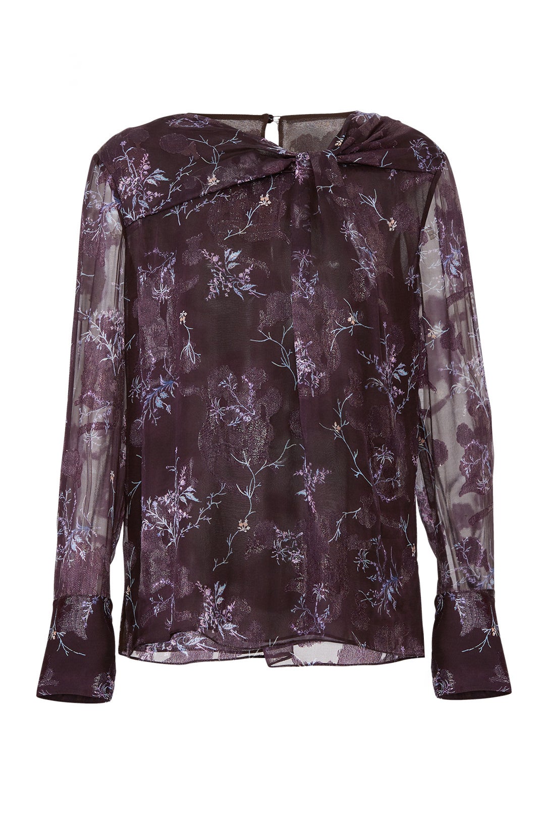 Winter Floral Knot Blouse by Jason Wu