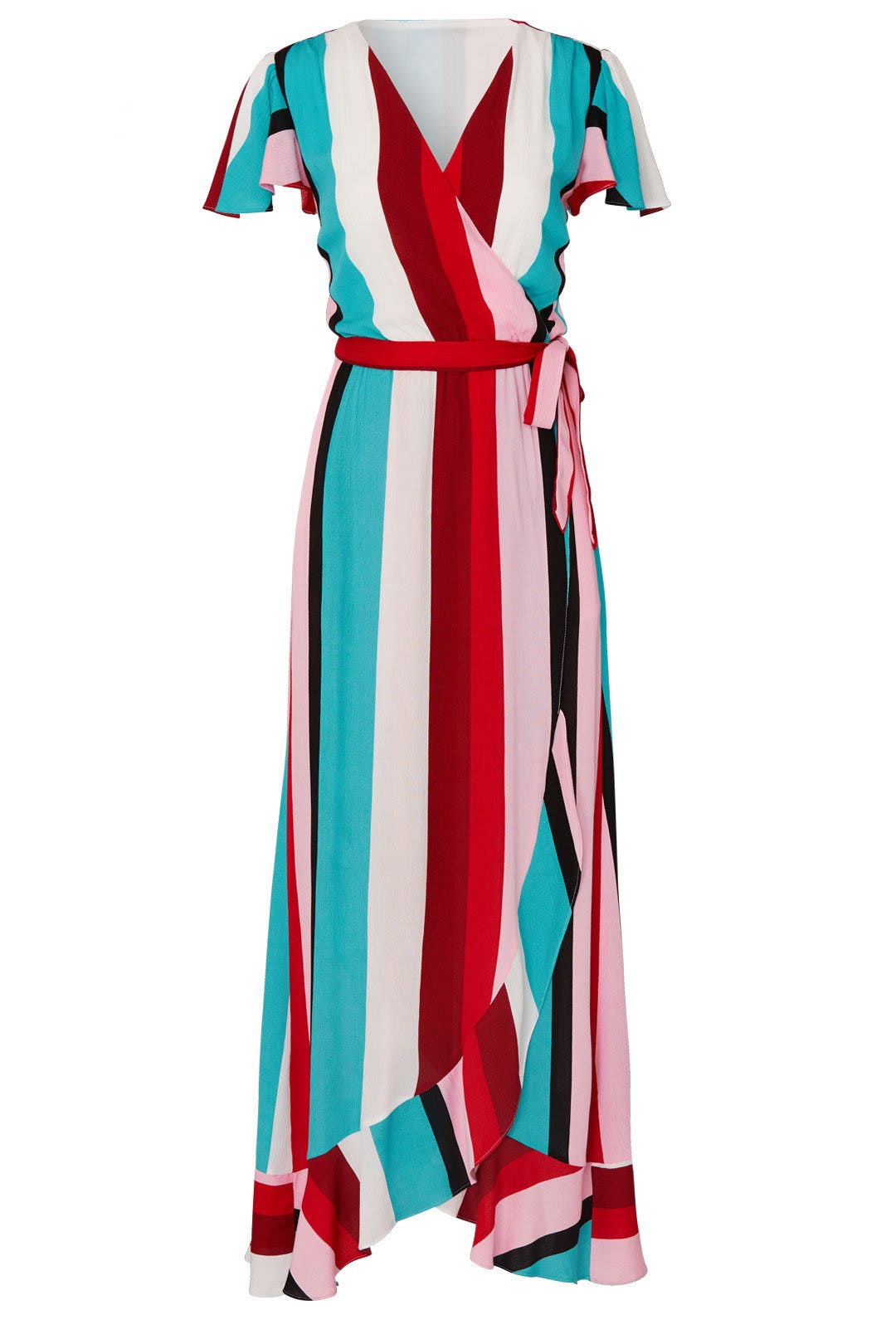 Wrap Ruffle Midi Dress by Slate & Willow