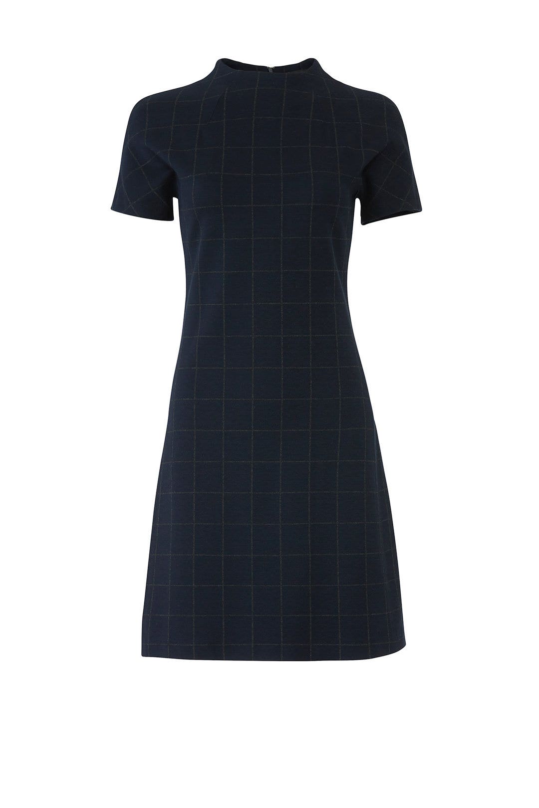 Windowpane Dolman Dress by Theory 3