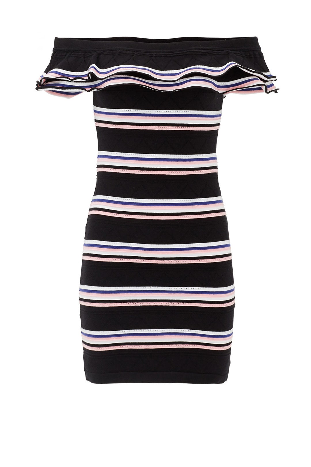 Friday Frill Striped Mini Dress by MSGM | Rent the Runway