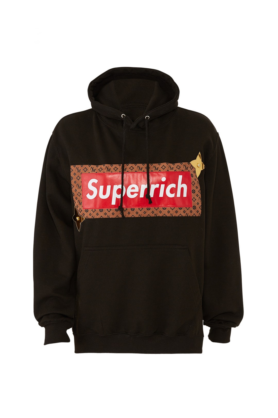 Black Superrich Hoodie by Nil & Mon