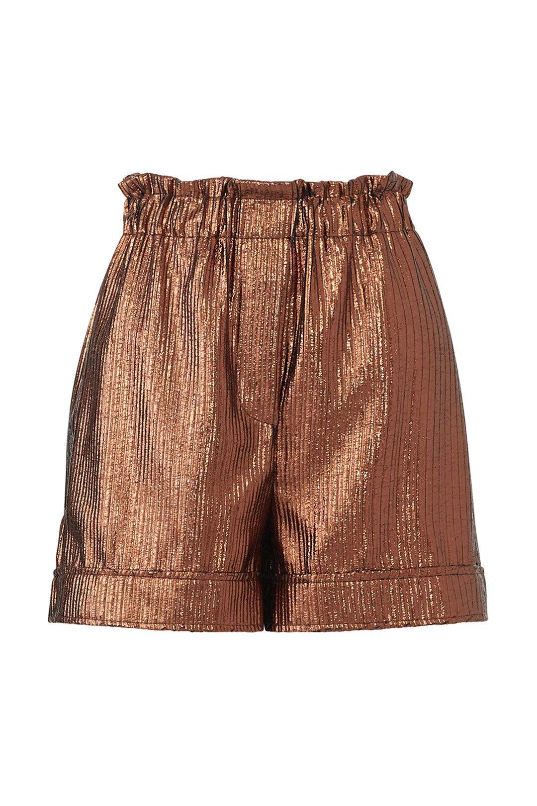 Bronze High Waist Shorts by (nude) 3