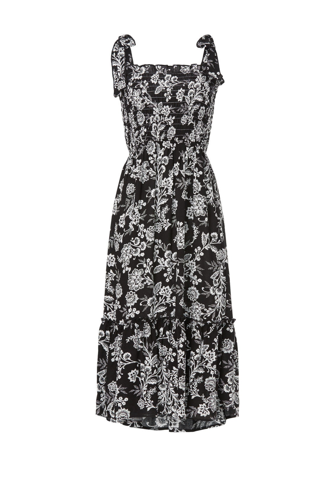 Floral Tie Shoulder Dress by Slate & Willow 4
