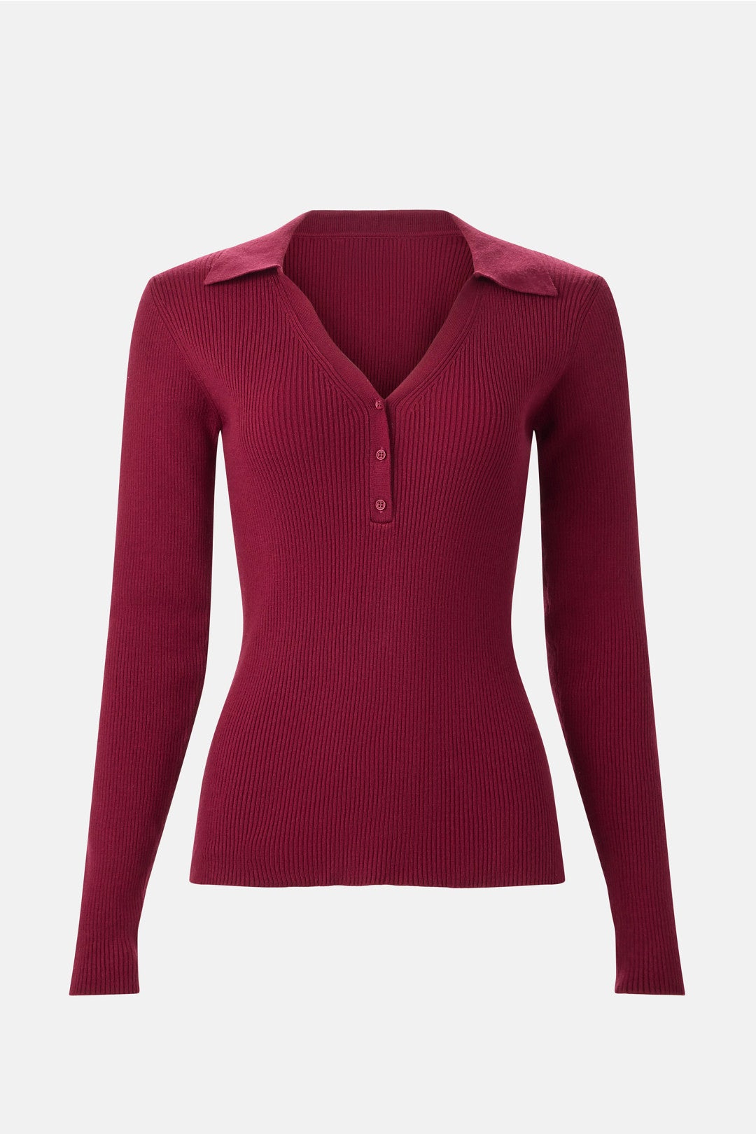 Collared V-Neck Sweater by T.W.I.N. 4
