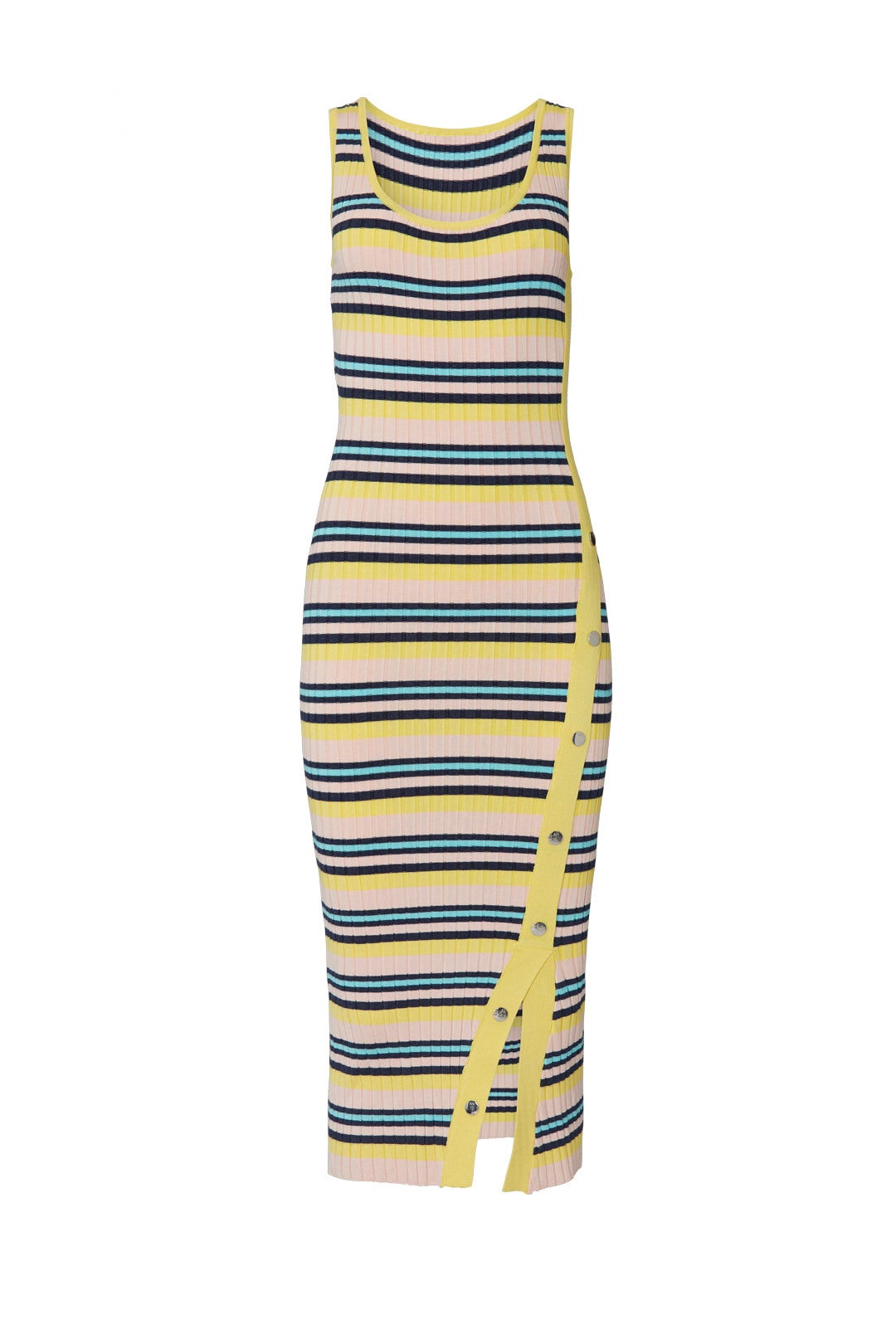 Pink Snap Rib Dress by 525 America