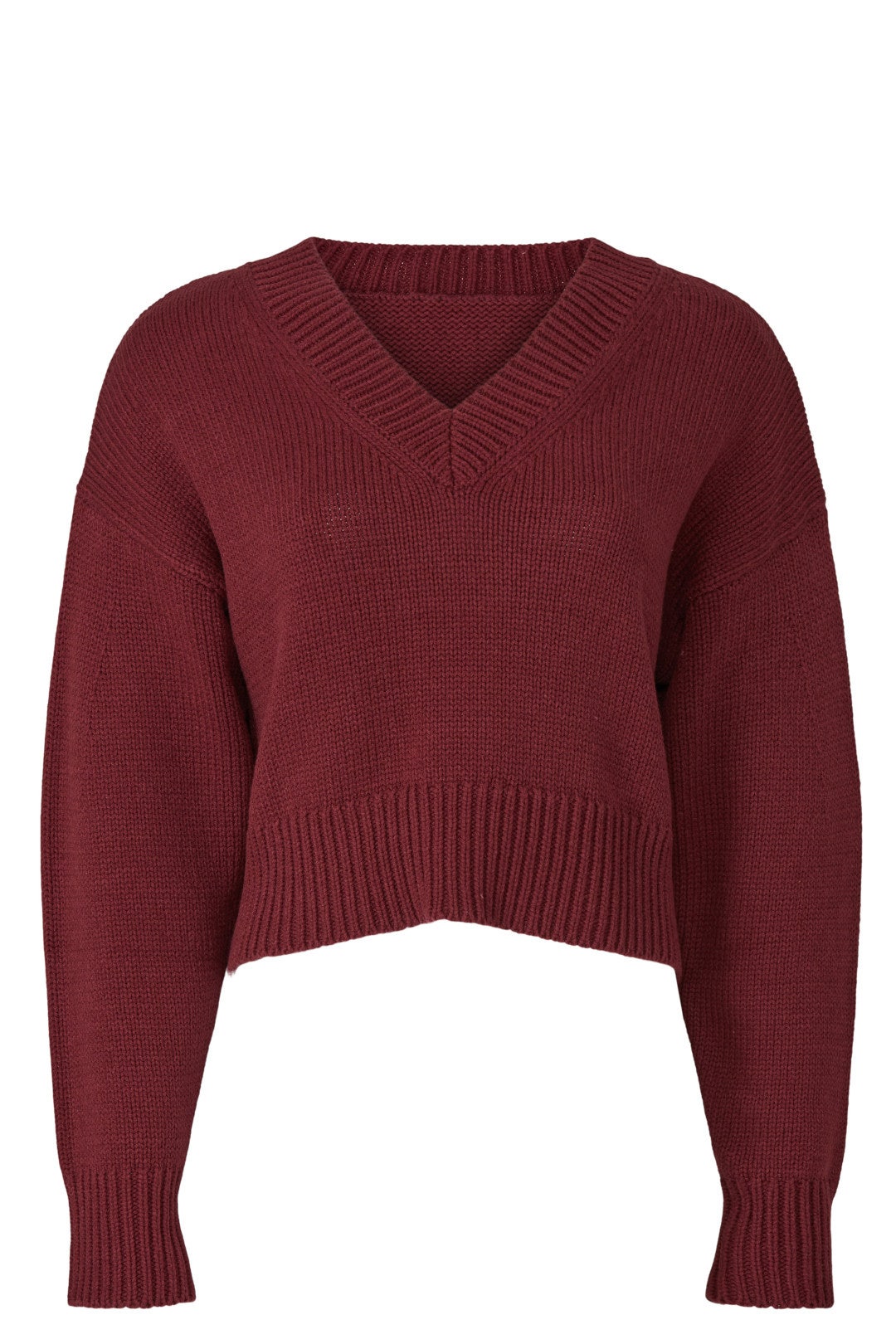 Red V-neck Sweater by Jason Wu x RTR 4