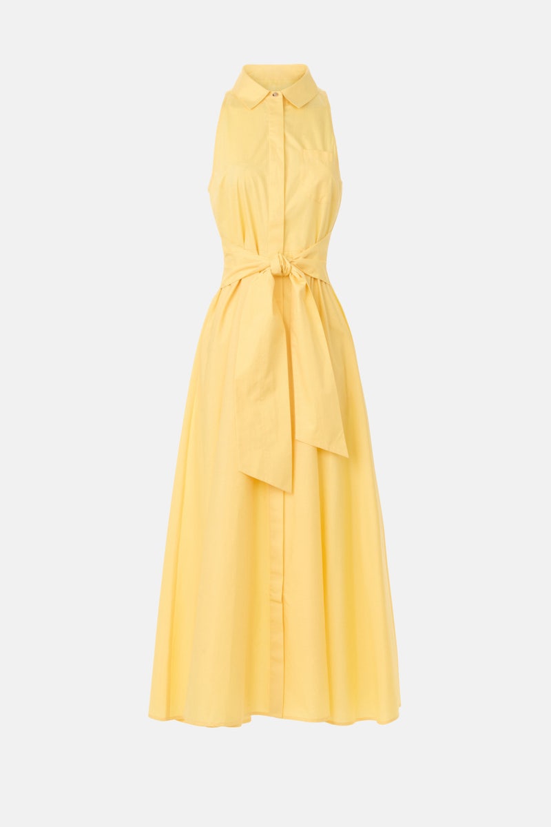 Sleeveless Tie Waist Shirt Dress by TOCCIN X RTR - Photo 4