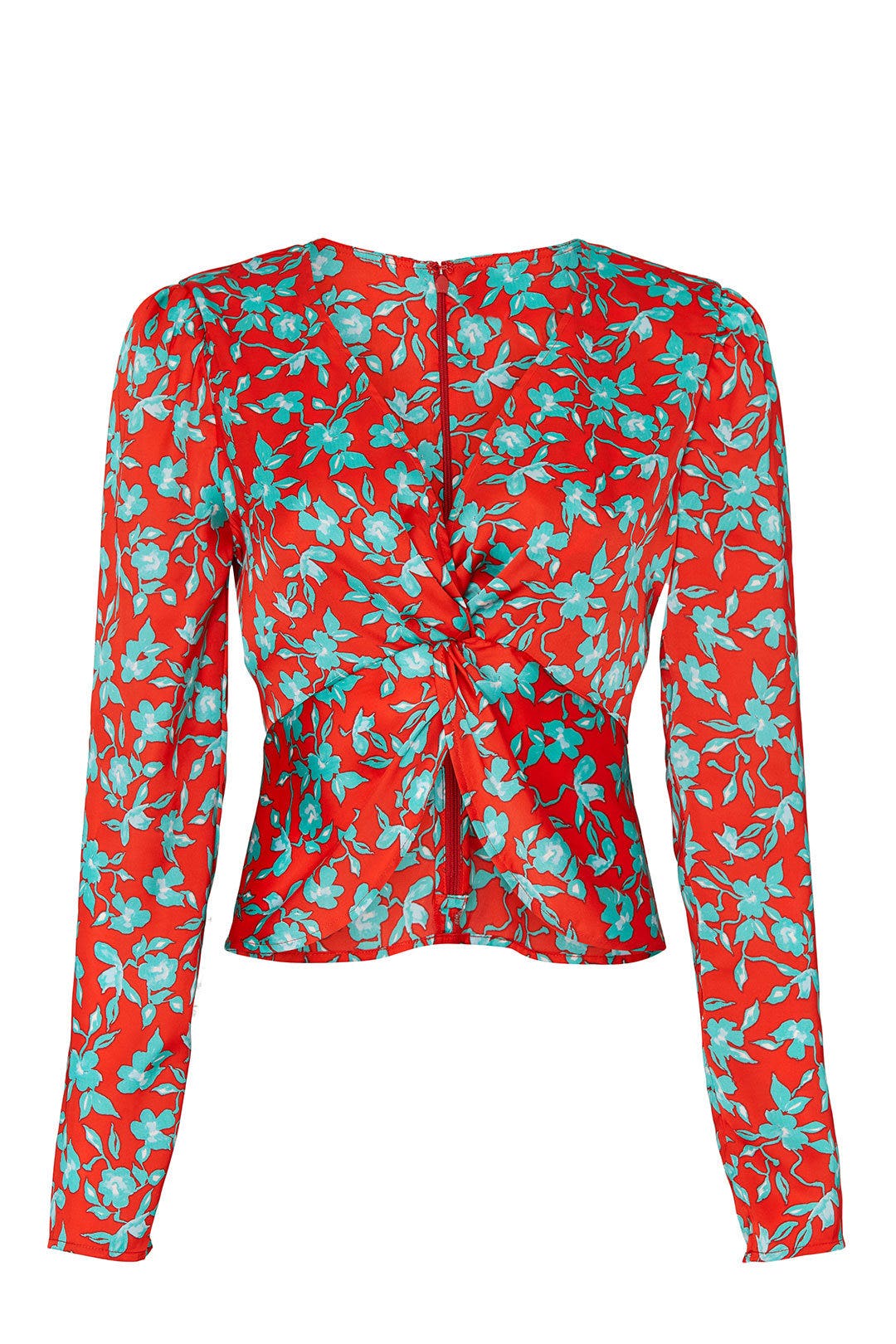 Red Floral Crop Top by Love, Whit by Whitney Port