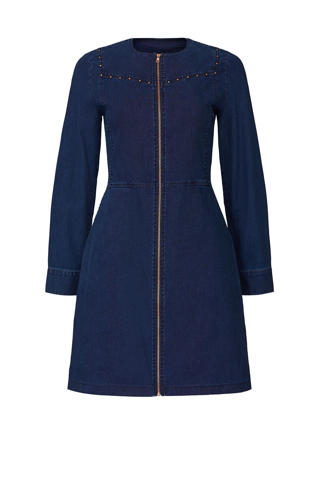 white christmas dresses Women's No Bad Days Denim Button Down Mini Dress in Blue