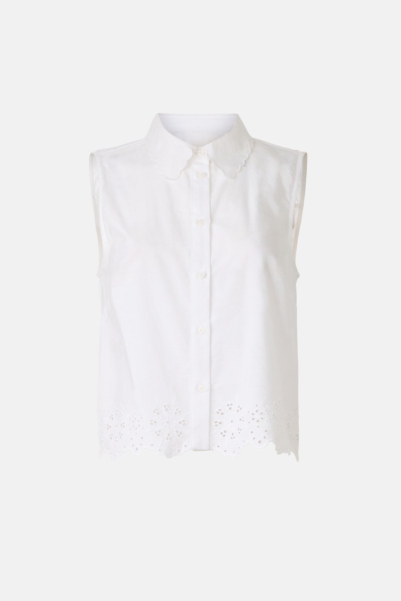 Eyelet Embroidery Button Up by CeCe - Photo 4