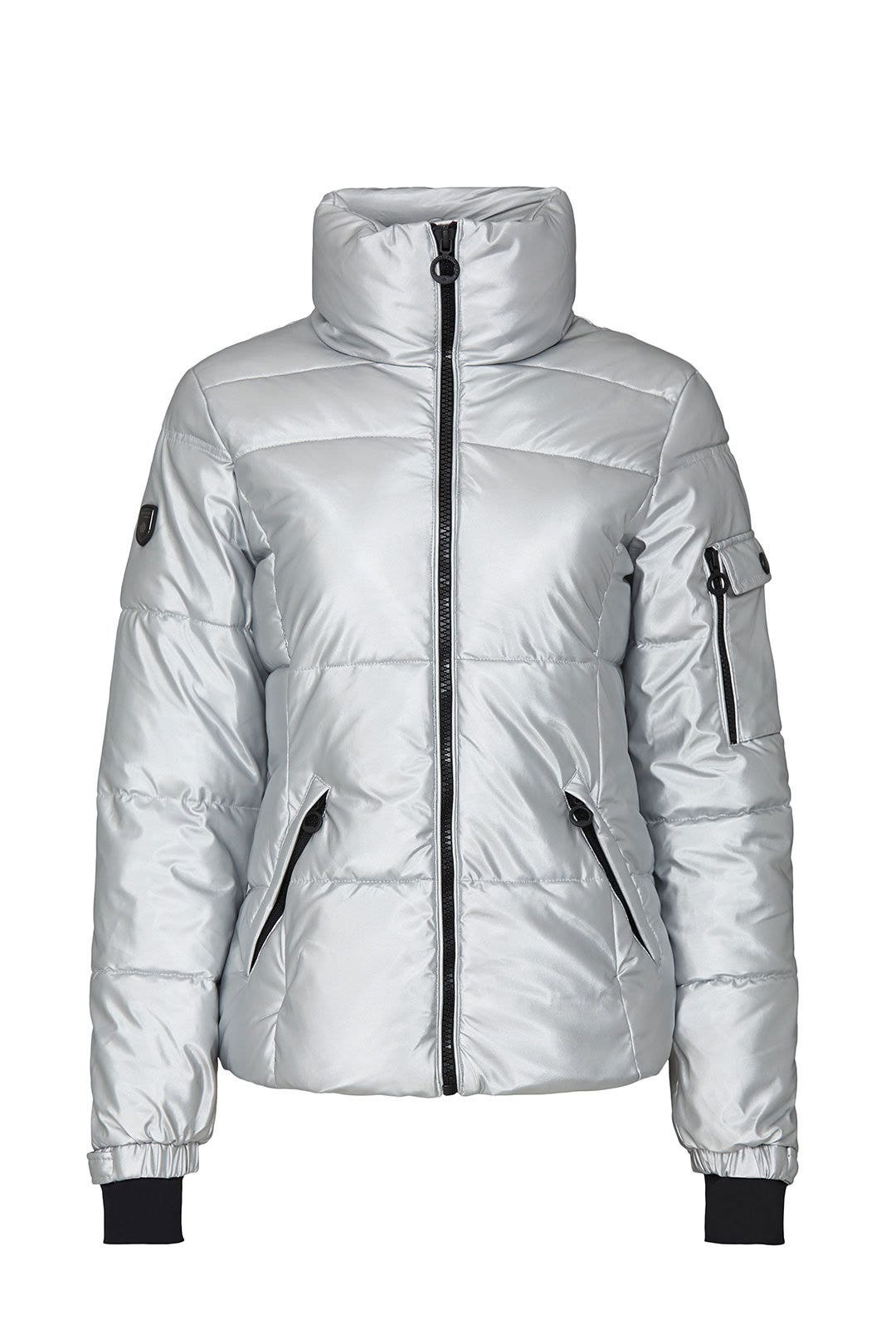 Silver Lexi Puffer Coat by NOIZE 4