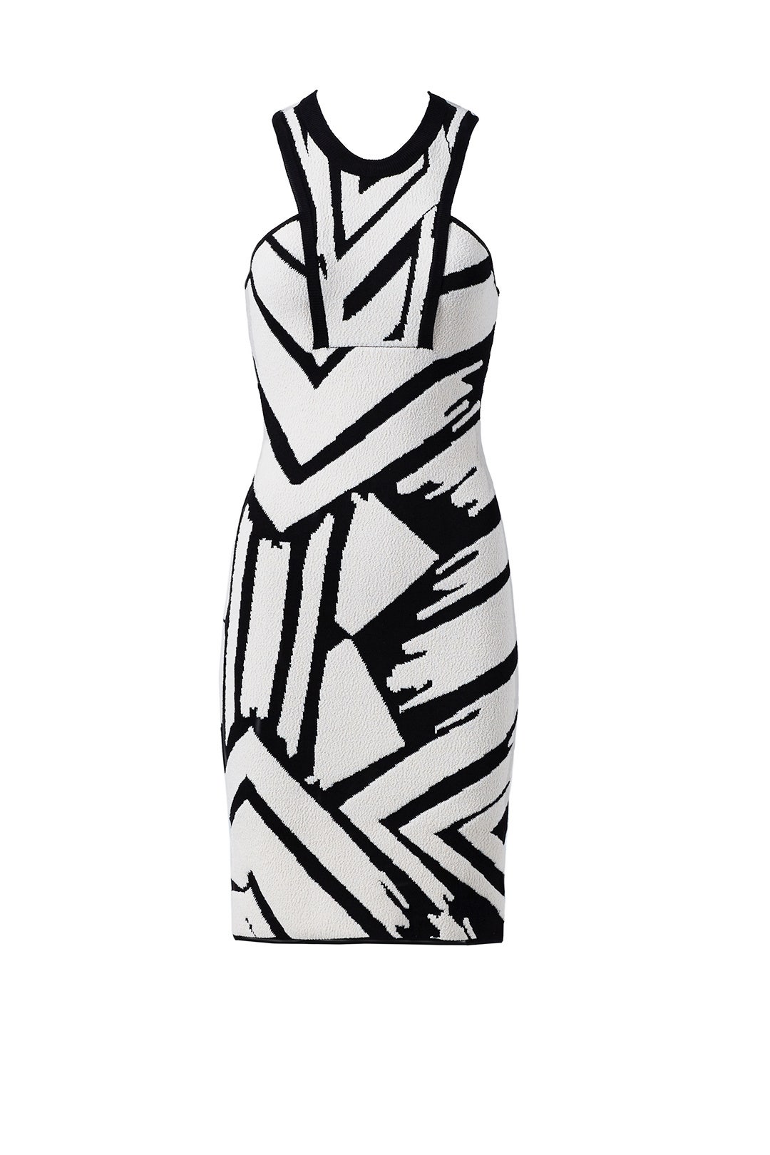 Black Printed Jordi Sheath by Ronny Kobo 3