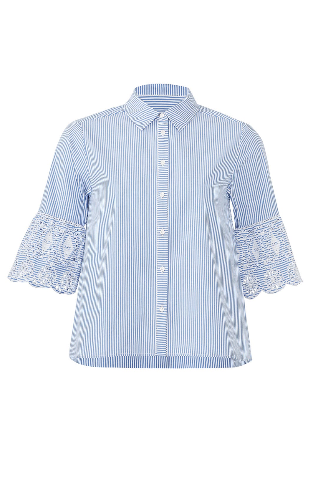 Eyelet Sleeve Shirt by Scotch & Soda