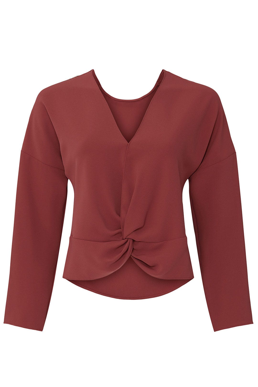 Red Long Sleeve Halifax Top by Amanda Uprichard