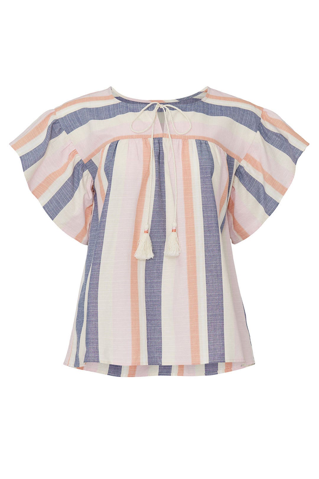 Romina Tie Front Blouse by B Collection by Bobeau