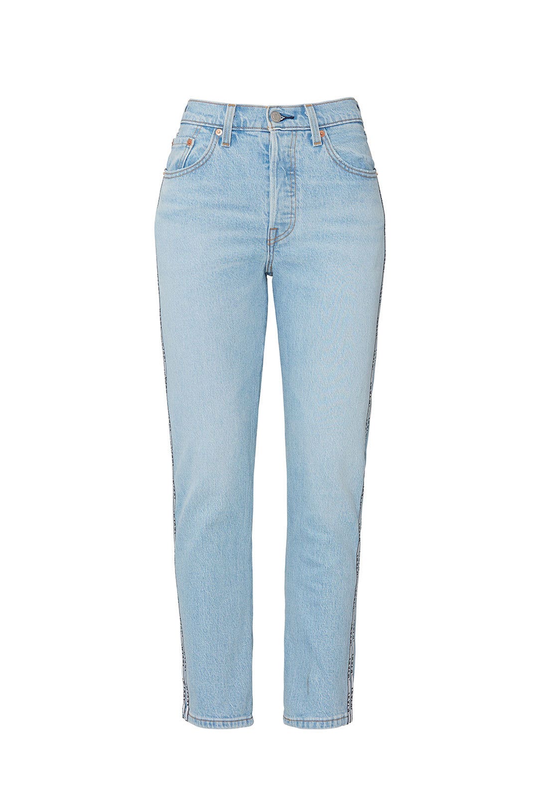 Light Wash 501 Crop Jeans by Levi's