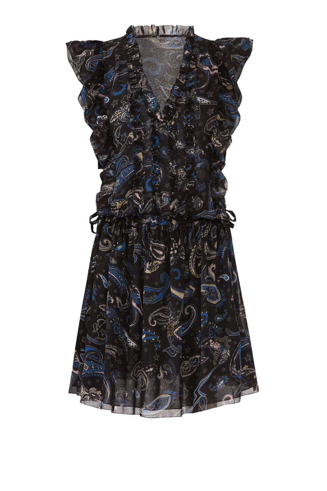 ZADIG & VOLTAIRE ランティラッフルティテルシアミニトレス Zadig & Voltaire Rima Floral Print High Low Dress