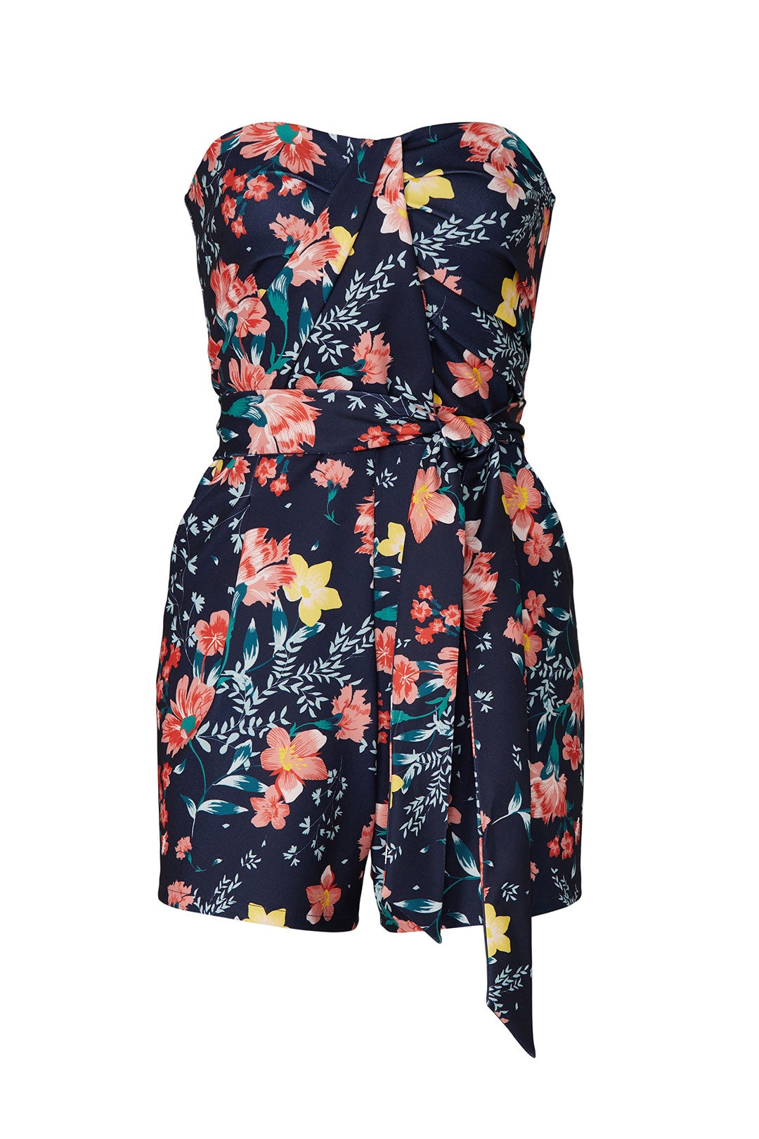 Blue Floral Strapless Romper by Great Jones 4