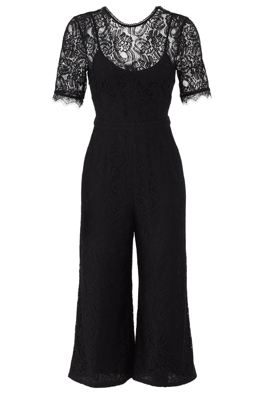 Rosa Lace Culotte Jumpsuit by Greylin