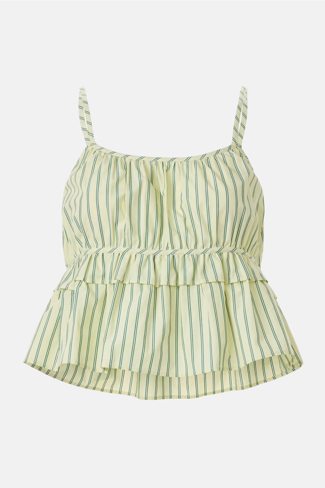 Peplum Striped Tank Top by BOSS