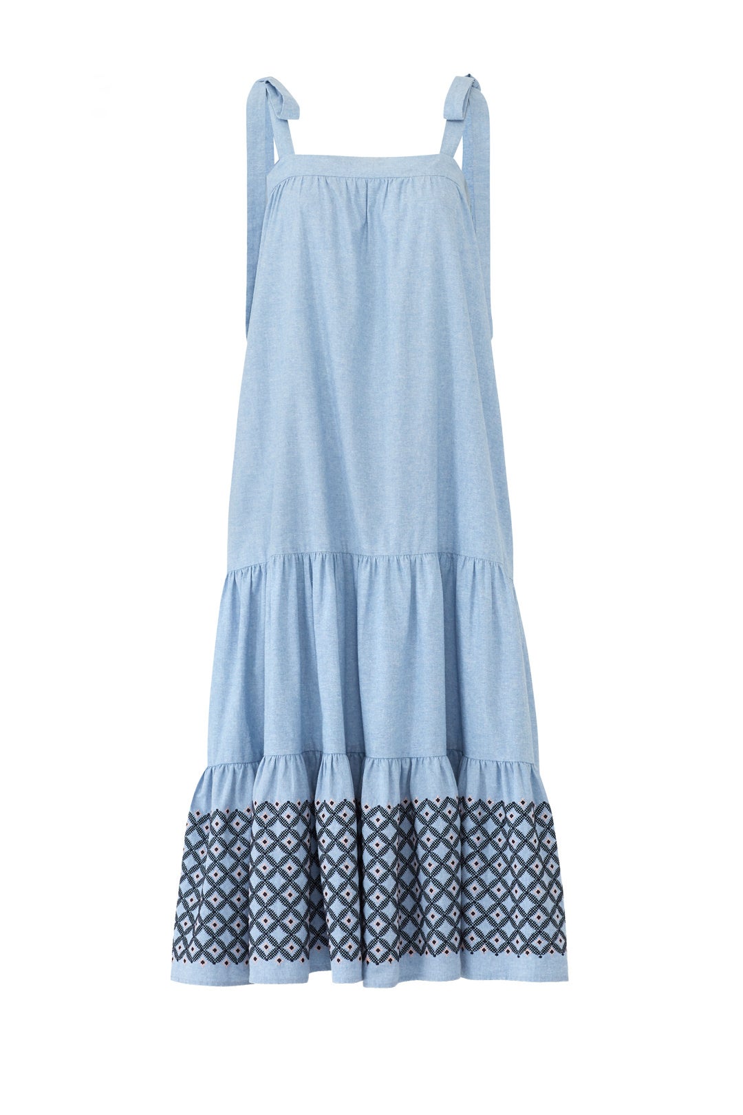 Blue Lucy Midi Dress by Rebecca Minkoff