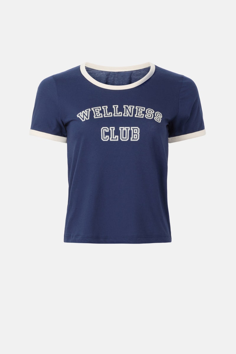 Wellness Club Ringer Tee by Sporty & Rich - Photo 4