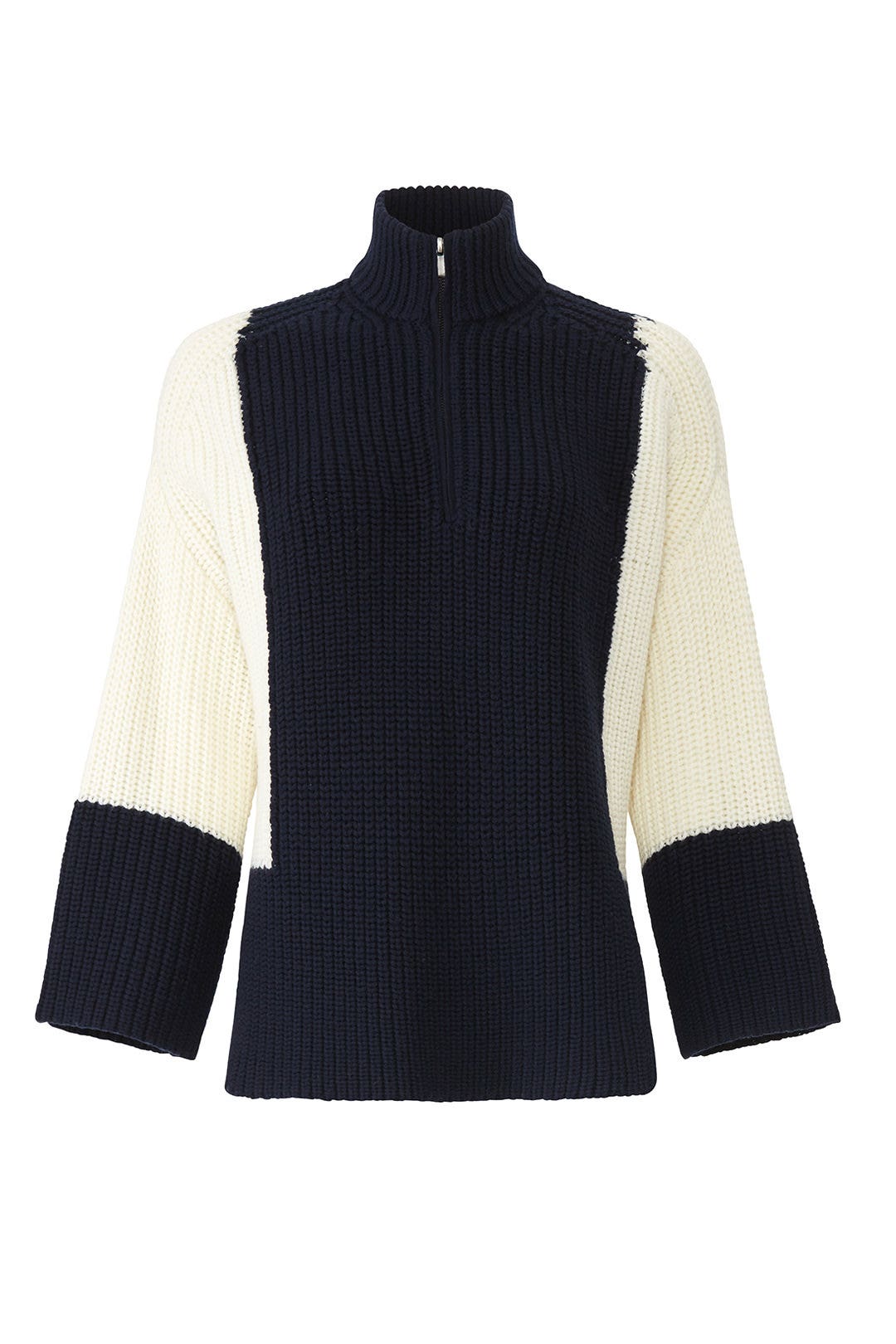 Zip Front Colorblock Pullover by Victor Alfaro
