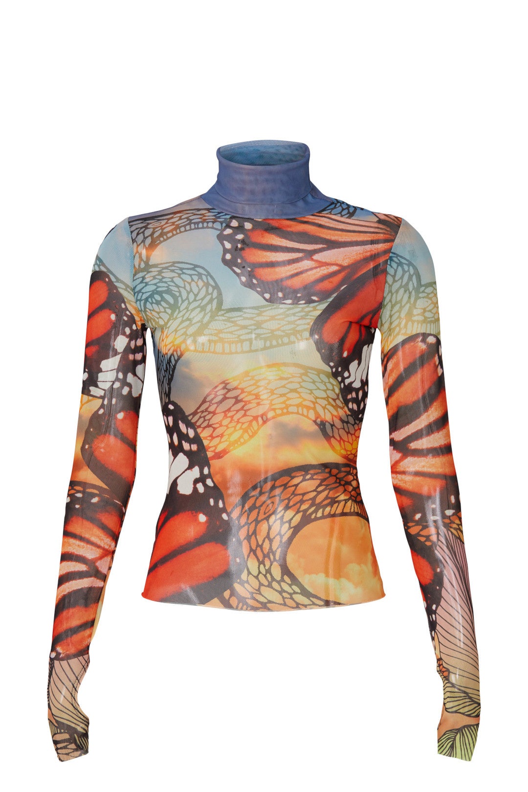 Zadie Butterfly Mesh Top by AFRM 4