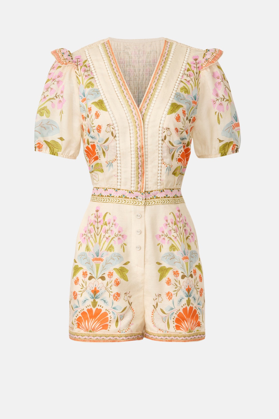 Dany Vintage Floral Romper by Caballero 4
