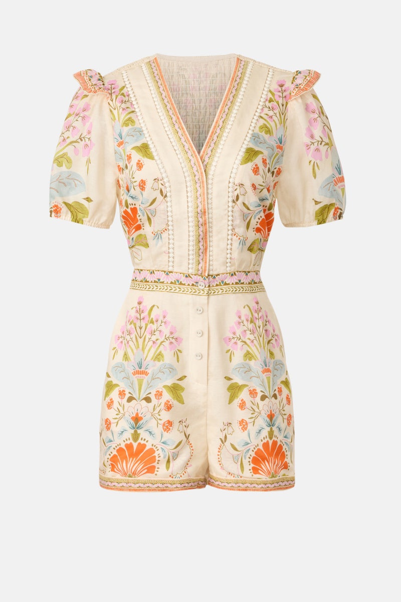 Dany Vintage Floral Romper by Caballero - Photo 4