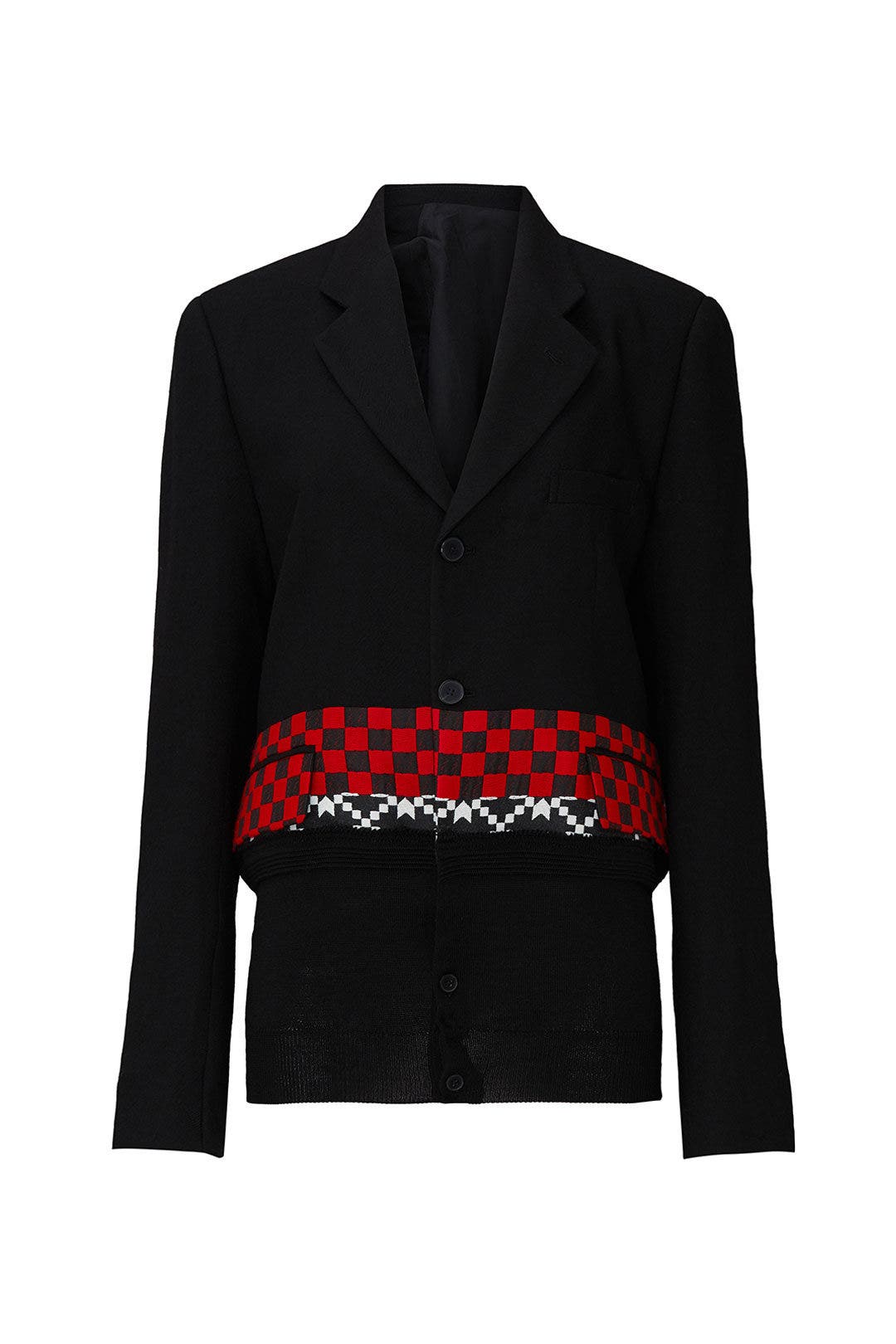 Knitted Hem Jacket by Haider Ackermann